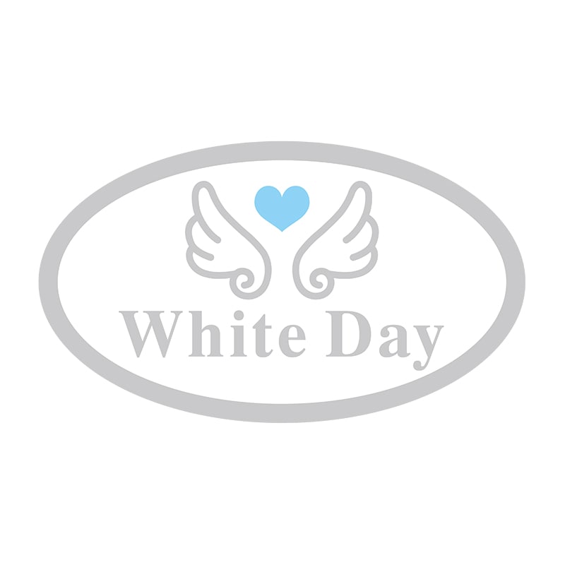 ヒカリ紙工 シール　SMラベル 400枚入 GY207 WhiteDay　1袋（ご注文単位1袋）【直送品】