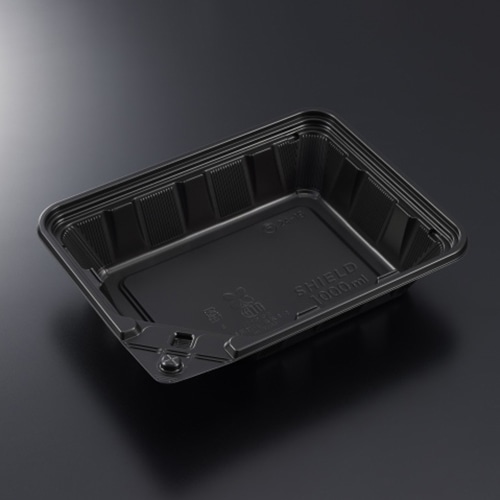 中央化学 軽食容器　BCTシールド 24-19　BK　身  50枚/袋（ご注文単位8袋）【直送品】