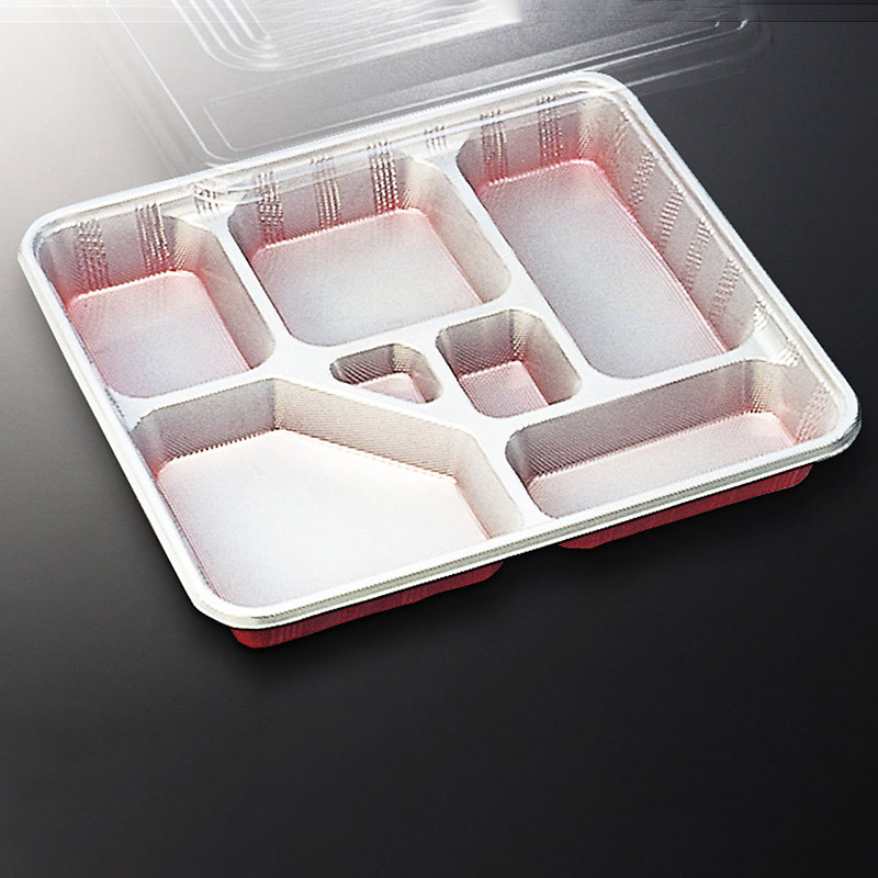 中央化学 弁当容器 DX仕切 防曇蓋セット R-6-N  20枚/袋（ご注文単位10袋）【直送品】