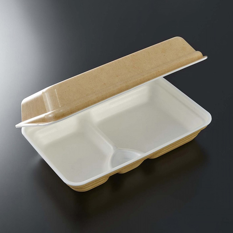 中央化学 軽食容器 街デリBOX 25-16 クラフト 30枚/袋(ご注文単位8袋)【直送品】