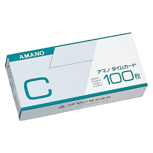 アマノ タイムカード C 100枚/箱