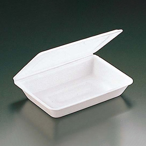 リスパック 弁当容器 折り蓋 小 白 RLBE030 100枚/袋(ご注文単位15袋)【直送品】