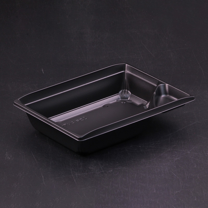 リスパック 弁当容器　饗庵　中皿2 4　黒 RHHL431 50枚/束（ご注文単位18束）【直送品】
