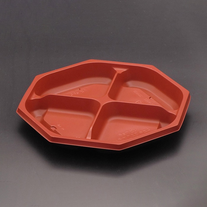 リスパック 弁当容器 饗膳 八角 中皿4 20 RBS RHHK622 50枚/袋（ご注文単位12袋）【直送品】