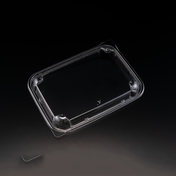 リスパック 惣菜容器　バイオアソートケース　内嵌合蓋 20-14OC PBPU706 50枚/袋（ご注文単位16袋）【直送品】