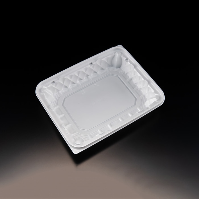 リスパック 惣菜容器　バイオアソートケース　本体 24-20B（38） PBPU913　白 50枚/袋（ご注文単位8袋）【直送品】