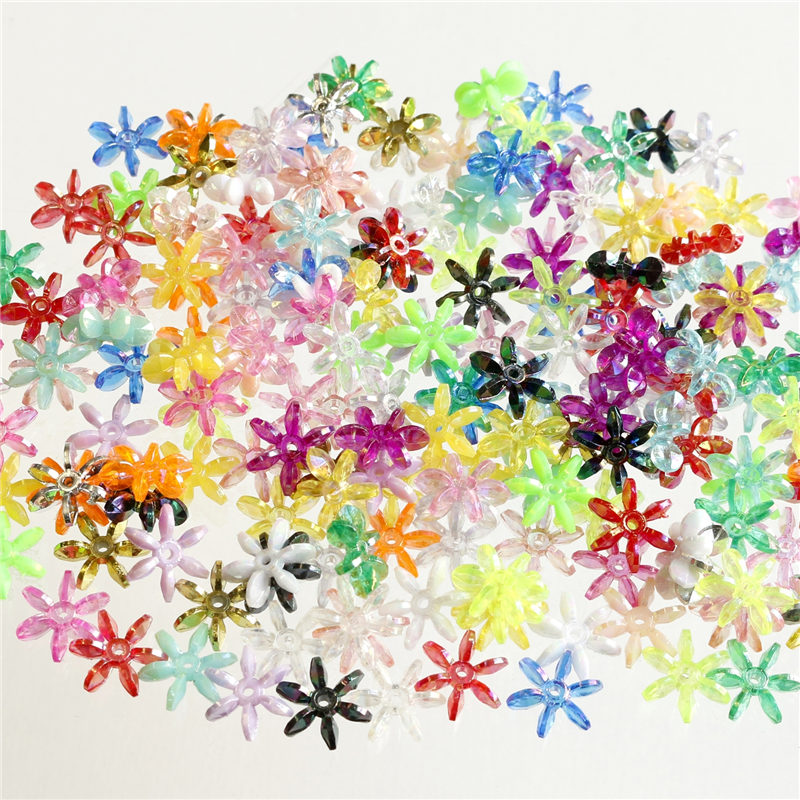 島村 フラワービーズ 200個入り デラックスDX 14mm MIX ASH-FL14-MIX 1袋（ご注文単位1袋）【直送品】
