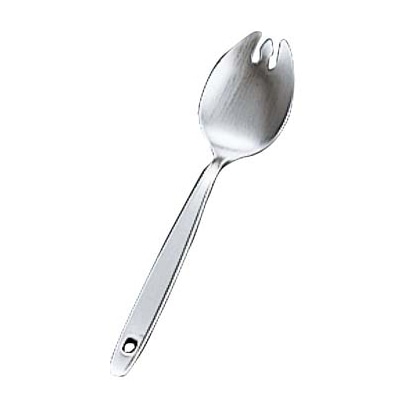 ムラオカ 18-8 抗菌 先割 給食スプーン 穴明 1個(ご注文単位1個)【直送品】