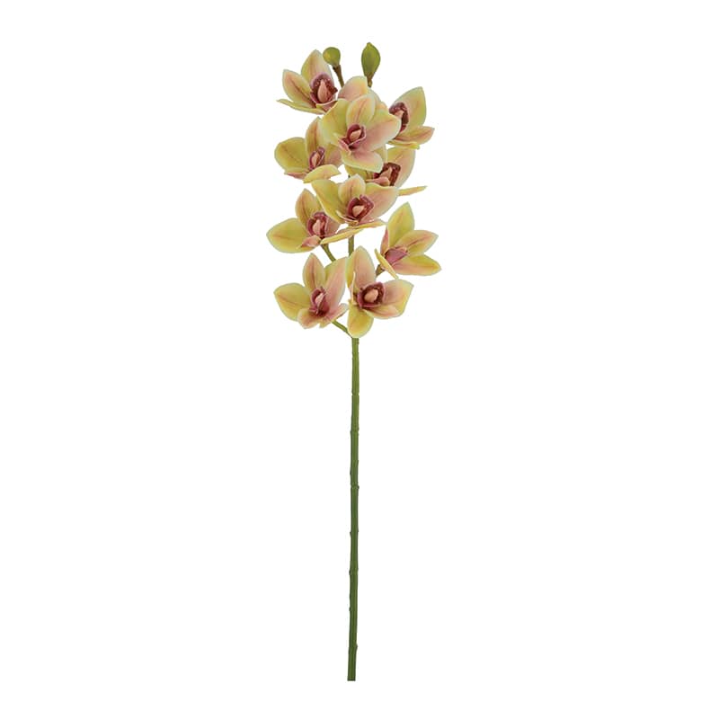 ビバ工芸 造花 ニューシンピジューム グリーン/レッド VA2511 1本(ご注文単位1本)【直送品】