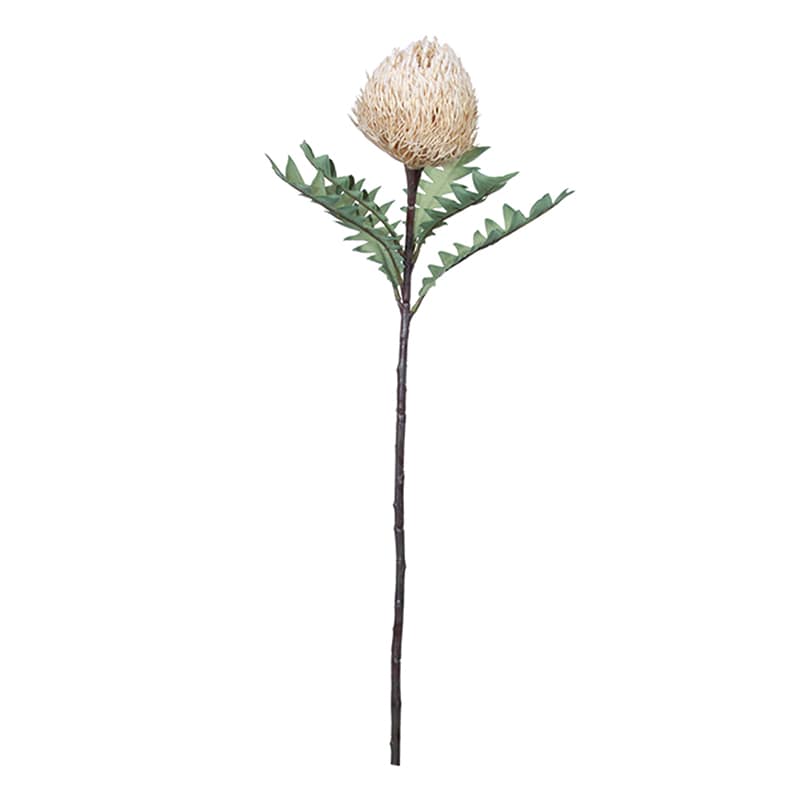 ビバ工芸 造花 ドライピンクッション ベージュ VE4158 1本(ご注文単位1本)【直送品】