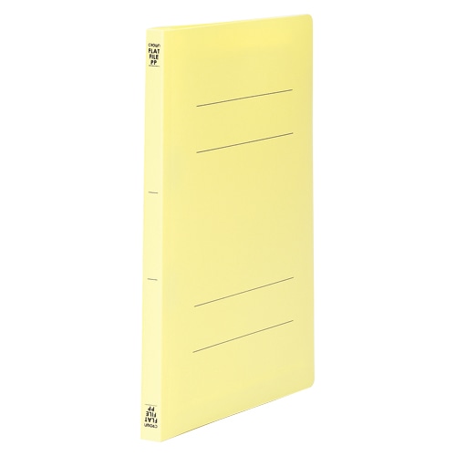 CR-FPA4S-Y PPフラットファイルA4S イエロー 1冊 (ご注文単位1冊)【直送品】