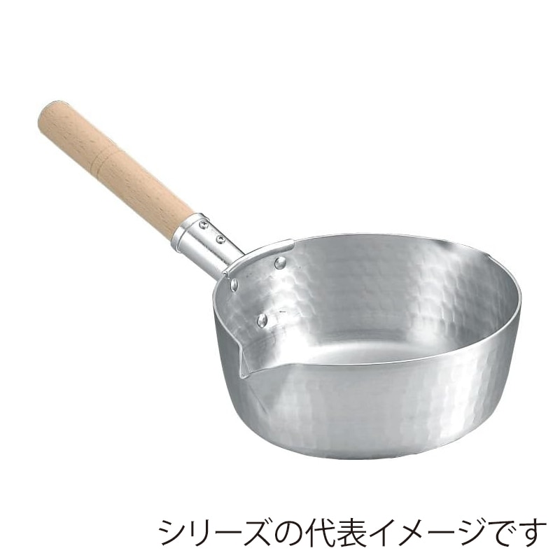 本間製作所 アルミ製 雪平鍋 カラス口 左手用 21cm 1個（ご注文単位1個）【直送品】