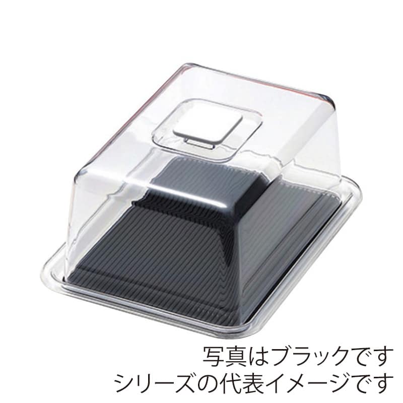 曙産業 クリア ラブリーハット角 中 MT-1123 レッド 1個（ご注文単位1個）【直送品】