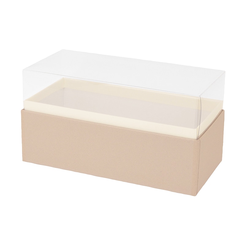 松村工芸 デザインBOX クリア80ダブル　ベージュ 162-1294-14 1個（ご注文単位1個）【直送品】