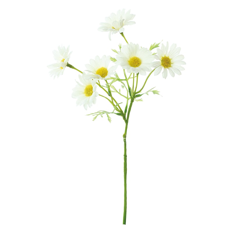 ポピー 造花　デイジー ホワイト FFH-0062-W 1本（ご注文単位24本）【直送品】