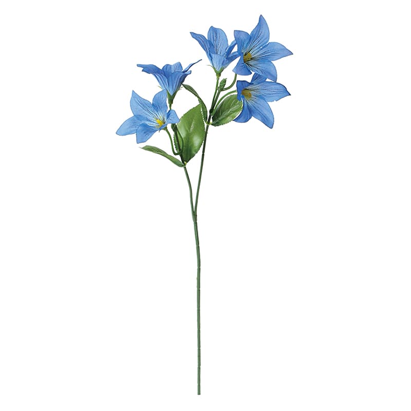 ポピー 造花 キキョウスプレー ブルー FSK-0001-BLU 1本(ご注文単位24本)【直送品】