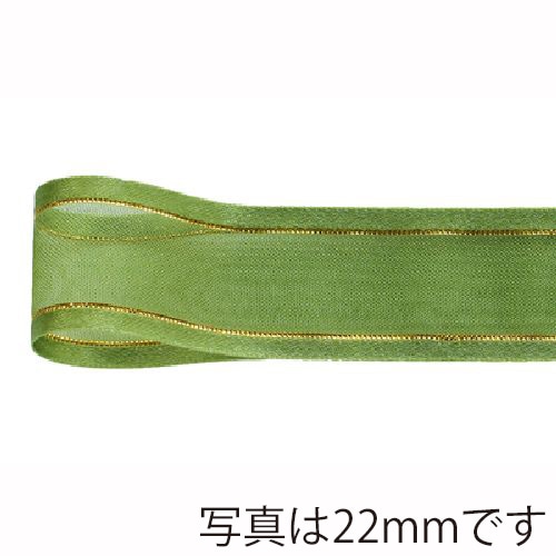青山 リボン　シェアサテン　ゴールドエッジ　0508 10×30 #41 1巻（ご注文単位1巻）【直送品】