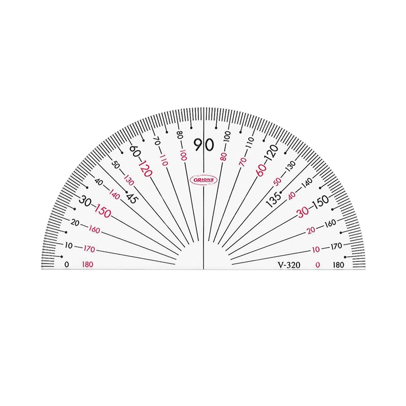 共栄プラスチック GAKUNO アクリル分度器 ゼロスタート 9cm V-320 1個(ご注文単位1個)【直送品】