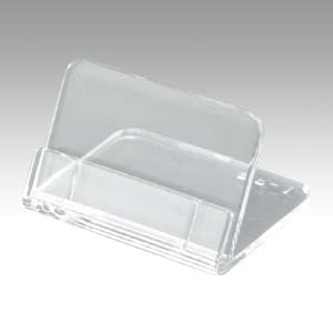 共栄プラスチック メタクリル L型豆カード立 L-35-5 5個/袋