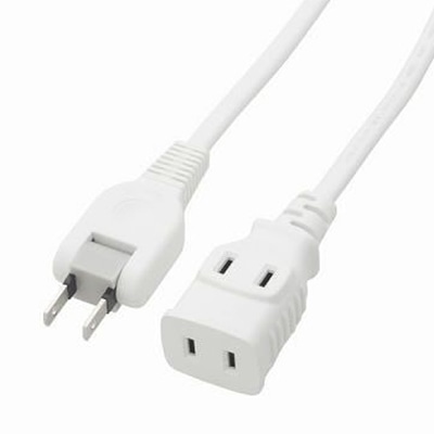 ヤザワコーポレーション 耐トラ付タップ 2個口 2m 白 Y02202WH 1個（ご注文単位1個）【直送品】