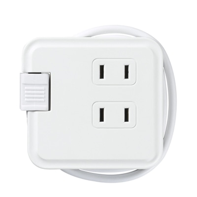 ヤザワコーポレーション 巻取りモバイルタップ 3個口 0.6m 白 H2M3006WH 1個(ご注文単位1個)【直送品】