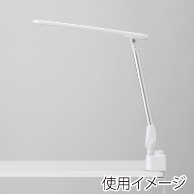 ヤザワコーポレーション 調光調色伸縮LEDアームライト CCL08C01WH 1個（ご注文単位1個）【直送品】