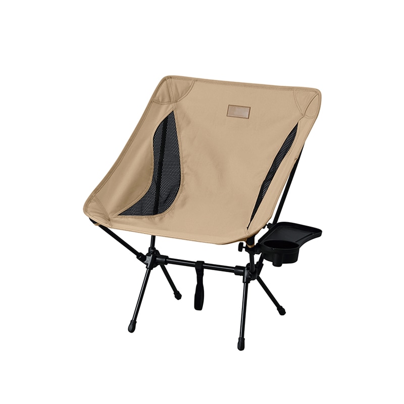 アイリスオーヤマ キャンプチェア ロータイプ ベージュ CC-LOW 1個(ご注文単位1個)【直送品】