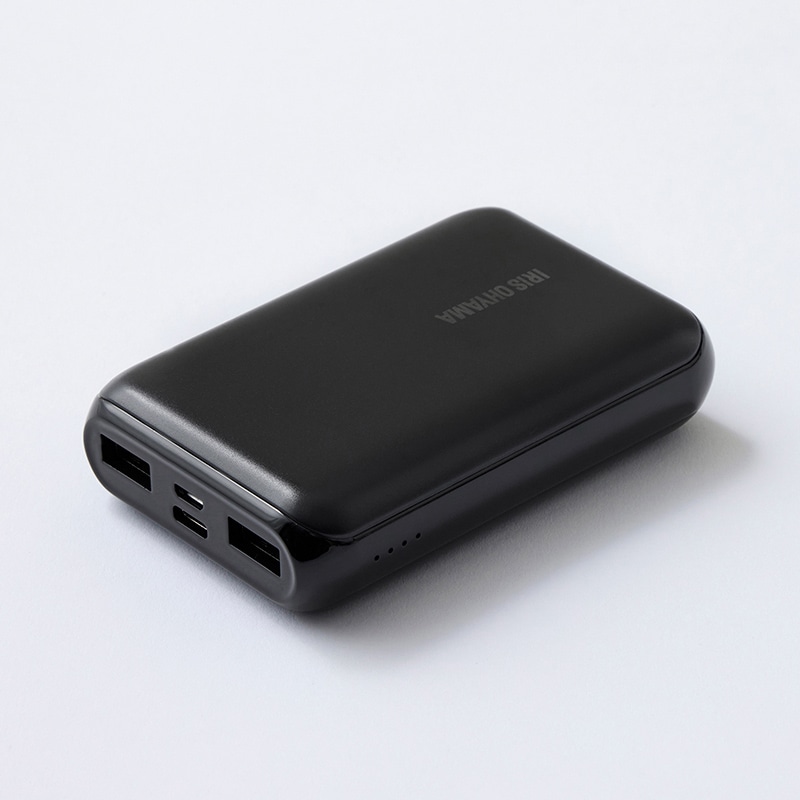 アイリスオーヤマ モバイルバッテリー ブラック IPB-C1003-B 1個(ご注文単位1個)【直送品】