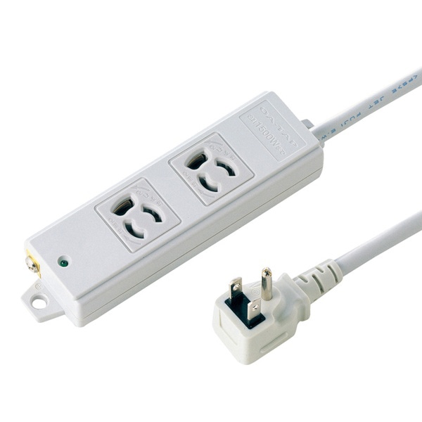 サンワサプライ 工事物件タップ L型プラグ 3P 2個口 5m TAP-K2L-5 1個（ご注文単位1個）【直送品】