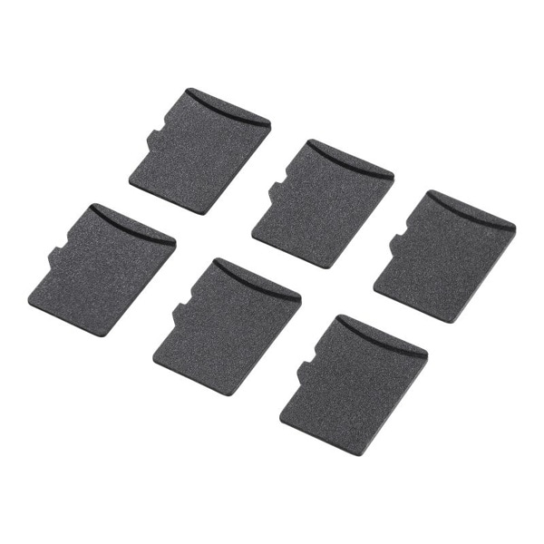 サンワサプライ microSDカードスロット用キャップ 6個入 TK-MSDCAP 1個(ご注文単位1個)【直送品】