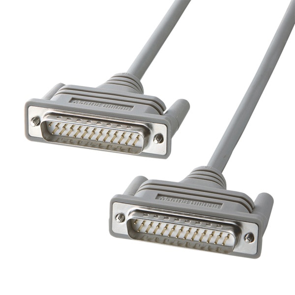 サンワサプライ RS-232Cケーブル 25pin クロス 1.5m KRS-107K 1個（ご注文単位1個）【直送品】