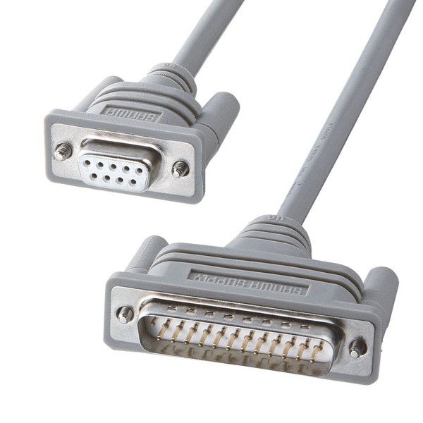 サンワサプライ RS-232C クロスケーブル 1.5m KRS-423XF1K 1個（ご注文単位1個）【直送品】