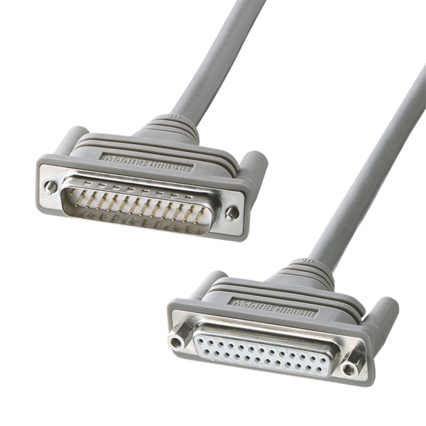 サンワサプライ RS-232Cケーブル 25pin延長用 3m KRS-002K 1個（ご注文単位1個）【直送品】