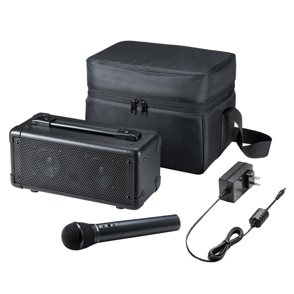 サンワサプライ 拡声器スピーカー ワイヤレスマイク付き MM-SPAMP4 1個（ご注文単位1個）【直送品】