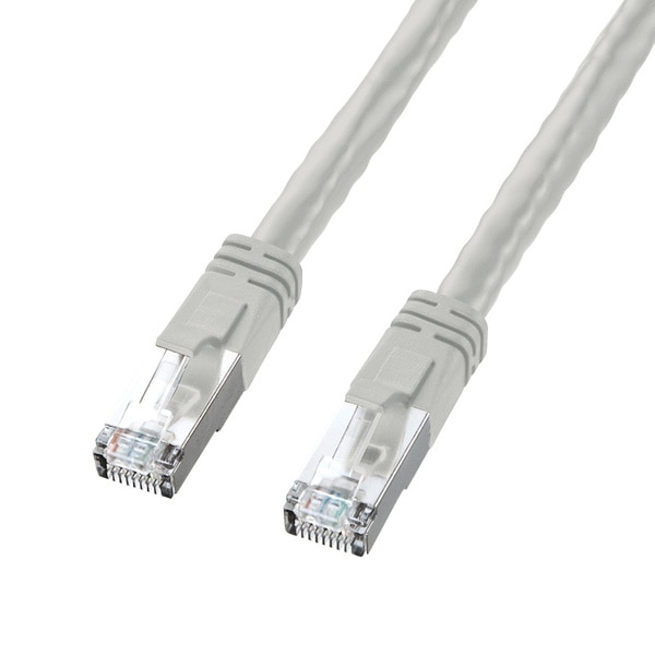 サンワサプライ PoE対応LANケーブル カテゴリ6 30m ライトグレー KB-T6POE-30 1個(ご注文単位1個)【直送品】