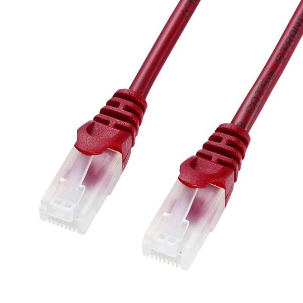 サンワサプライ ツメ折れ防止LANケーブル カテゴリ5e 7m レッド LA-Y5TS-07R 1個（ご注文単位1個）【直送品】