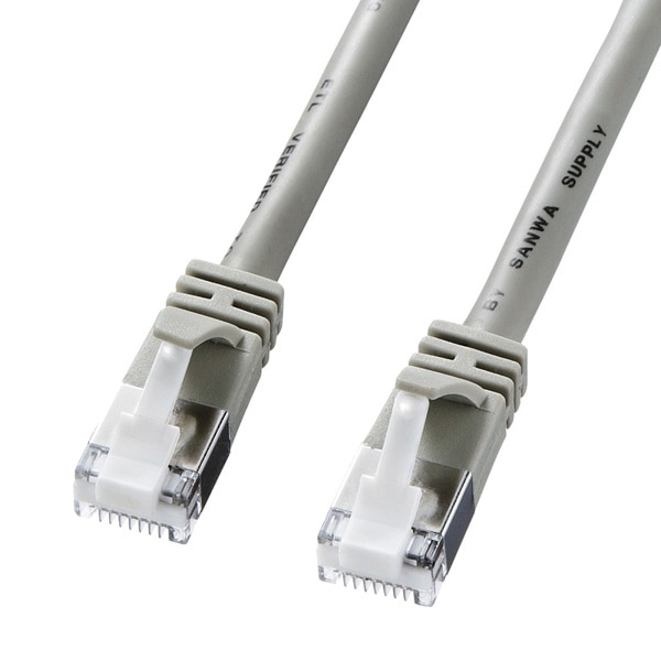 サンワサプライ STPLANケーブル ツメ折れ防止 カテゴリ5e 10m ライトグレー KB-STPTS-10 1個（ご注文単位1個）【直送品】
