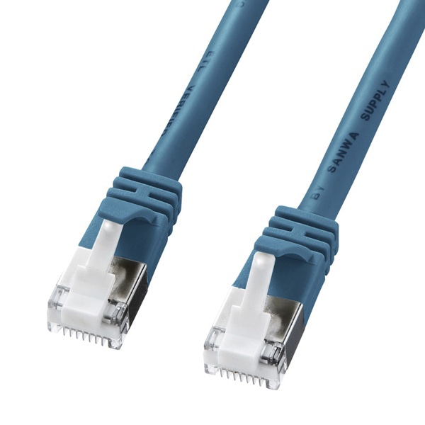 サンワサプライ STPLANケーブル ツメ折れ防止 カテゴリ5e 15m ブルー KB-STPTS-15BL 1個（ご注文単位1個）【直送品】