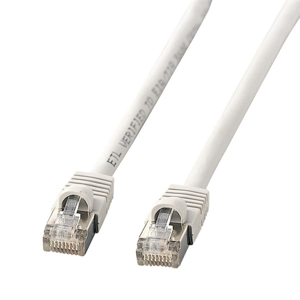 サンワサプライ STPエンハンスドLANケーブル カテゴリ5 7m ライトグレー KB-STP-07LN 1個（ご注文単位1個）【直送品】