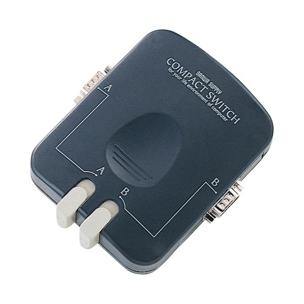 サンワサプライ コンパクト切替器 シリアル用 SW-CP21SP 1個（ご注文単位1個）【直送品】