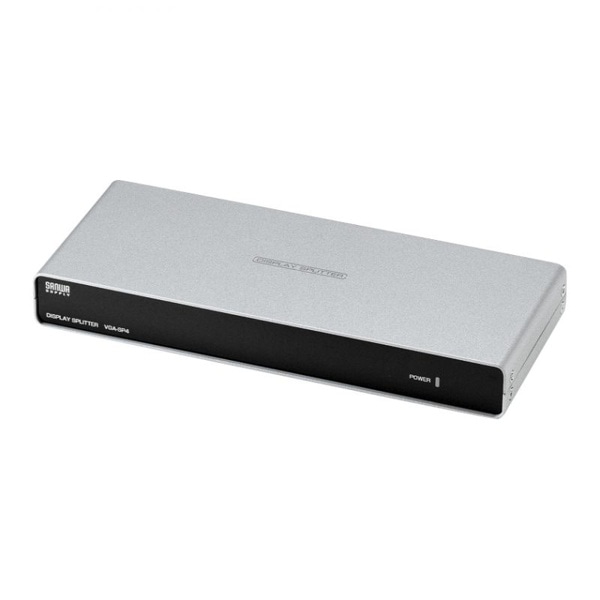 サンワサプライ 高性能ディスプレイ分配器 4分配 VGA-SP4 1個(ご注文単位1個)【直送品】