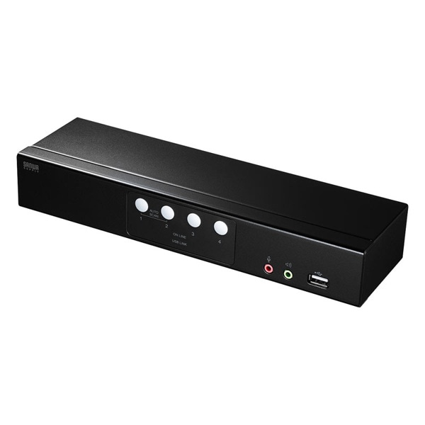 サンワサプライ パソコン自動切替器 HDMI対応 4：1 SW-KVM4HHC 1個（ご注文単位1個）【直送品】