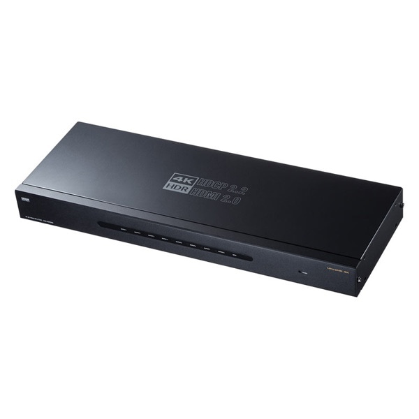 サンワサプライ HDMI分配器 4K／60Hz・HDR対応 8分配 VGA-HDRSP8 1個（ご注文単位1個）【直送品】