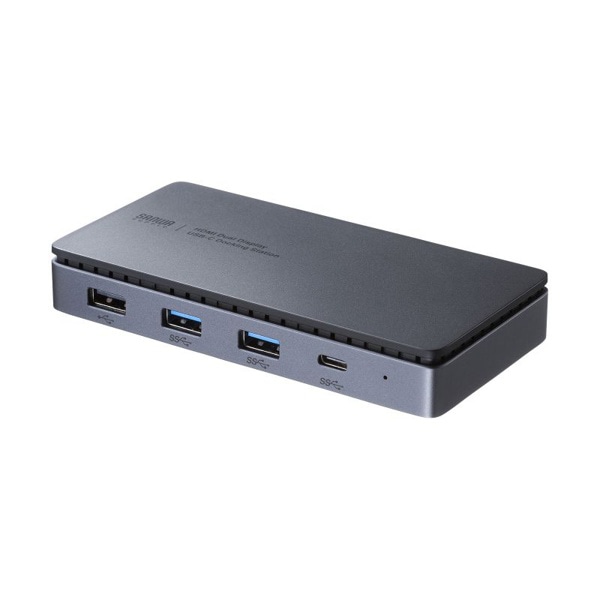 サンワサプライ USB Type-C ドッキングステーション HDMI×2画面出力対応 USB-CVDK15 1個（ご注文単位1個）【直送品】