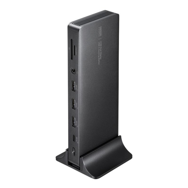サンワサプライ ドッキングステーション ACアダプタ付き 4K・HDMI×2画面出力 USB-CVDK16 1個(ご注文単位1個)【直送品】