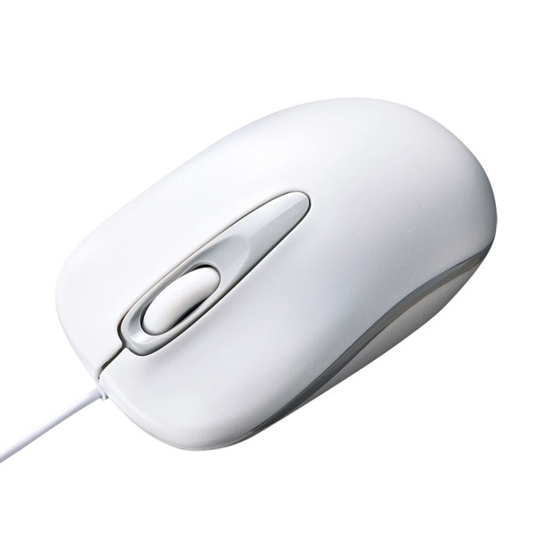 サンワサプライ 有線 光学式マウス ホワイト MA-R115W 1個（ご注文単位1個）【直送品】