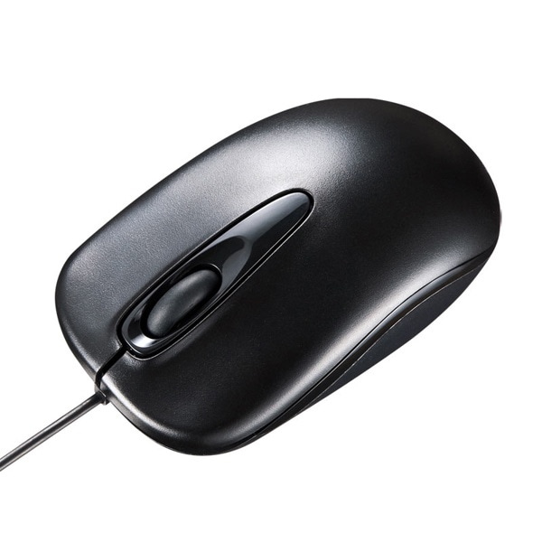 サンワサプライ 有線ブルーLEDマウス ブラック MA-BL150BK 1個（ご注文単位1個）【直送品】