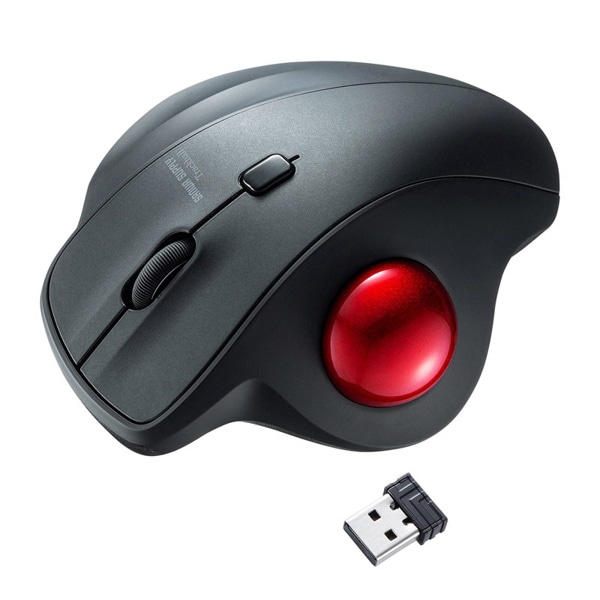 サンワサプライ ワイヤレス トラックボール ブラック MA-WTB129BK 1個（ご注文単位1個）【直送品】
