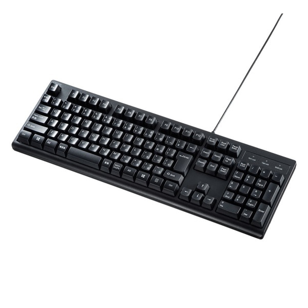 サンワサプライ 日本語109キーボード PS/2コネクタ ブラック SKB-109PBK 1個(ご注文単位1個)【直送品】