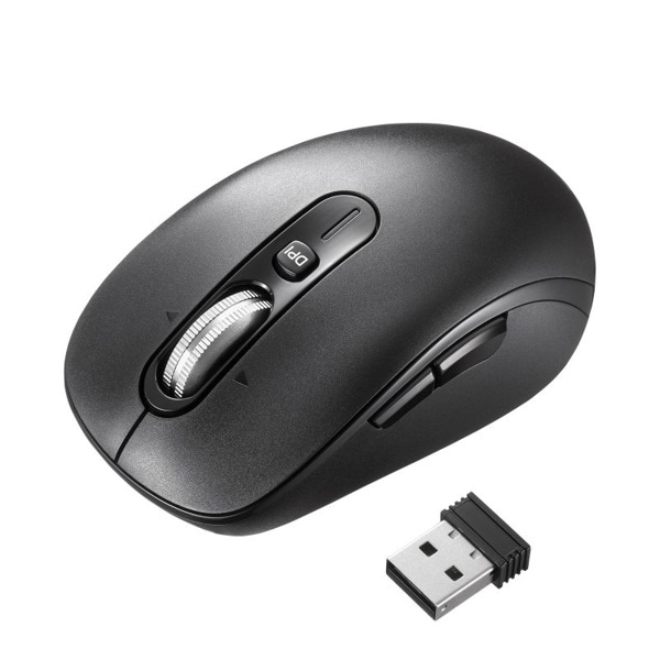 サンワサプライ ワイヤレス高速スクロールマウス 静音 ブラック MA-WBS530BK 1個（ご注文単位1個）【直送品】